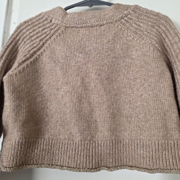 Max Studios Kids Tan Knit Cardigan and Skirt Set XS-4 Girls - Picture 3 of 5